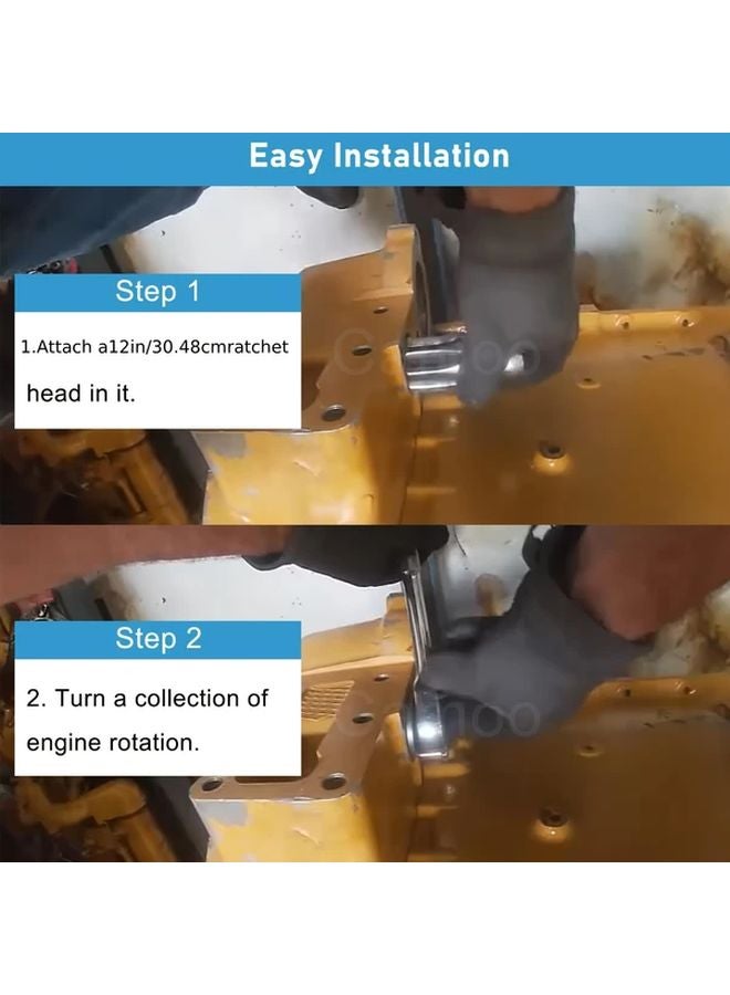 Caterpillar Mack Engine Barring Tool For C9 C10 C12 C13 C15 C16 E7 Series 1pc - Image 4